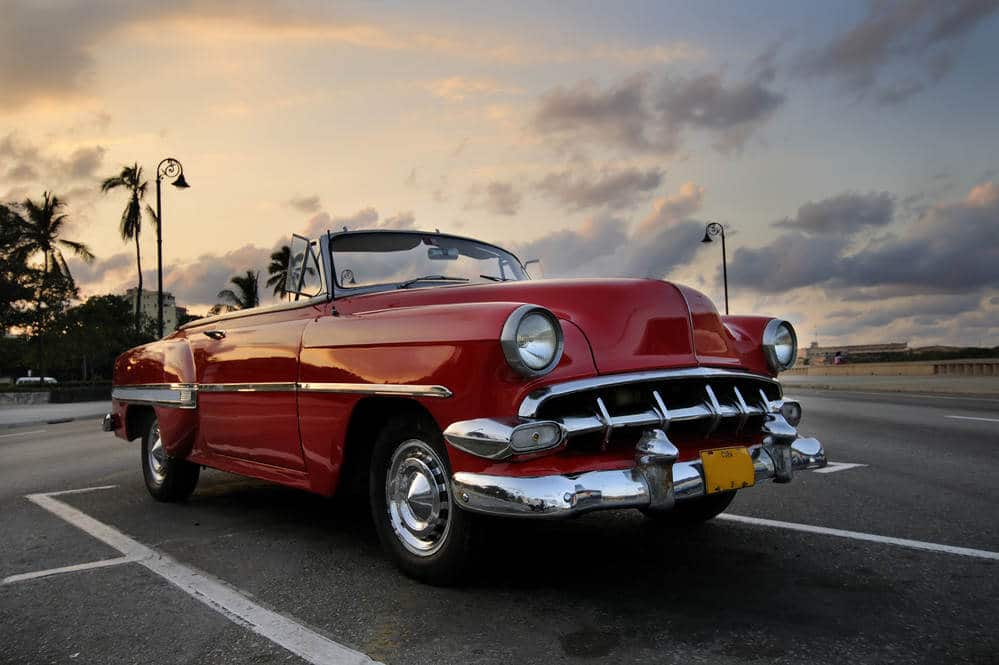 Classic Car Aerial View - Auto Mart